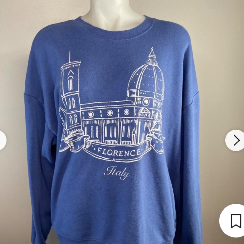Grayson Threads light Blue Florence Crewneck Sweater